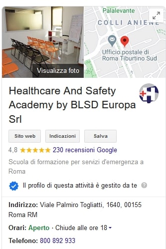 Recensioni Google Corsi HS Academy